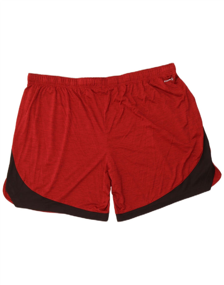 RUSSELL ATLÉTICO Masculino Dri-Power Sport Shorts 3XL Vermelho Colorblock