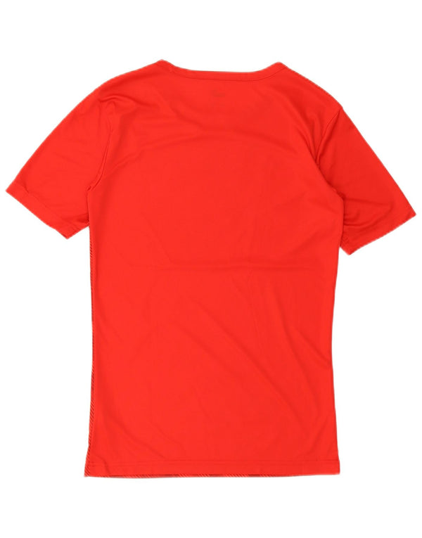 Puma Mens T-Shirt Top Pequeno Geométrico Vermelho
