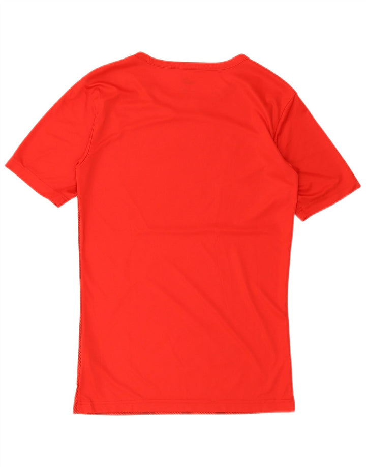 Puma Mens T-Shirt Top Pequeno Geométrico Vermelho