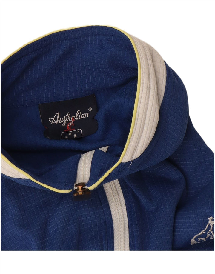 AUSTRALIAN L'ALPINA Jaqueta masculina de agasalho IT 50 bloco colorido azul médio