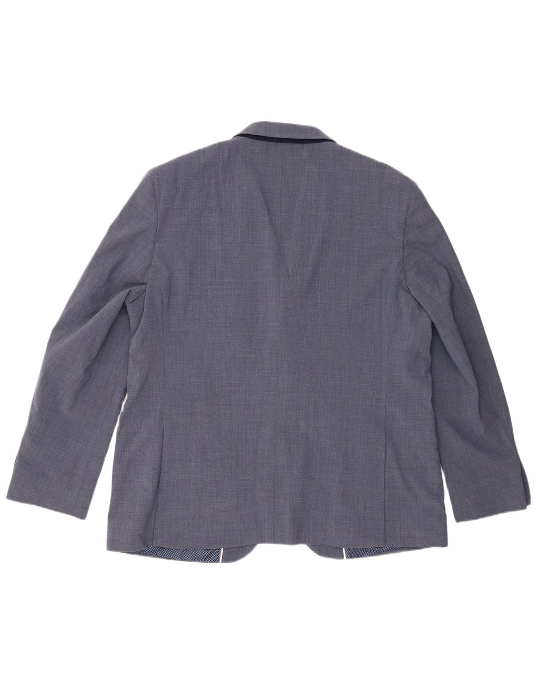 Jaqueta blazer masculina de 2 botões Marks & Spencer Reino Unido 46 3XL lã azul