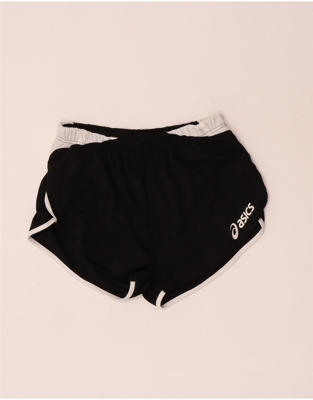Shorts esportivos femininos Asics UK 14 médio preto colorblock
