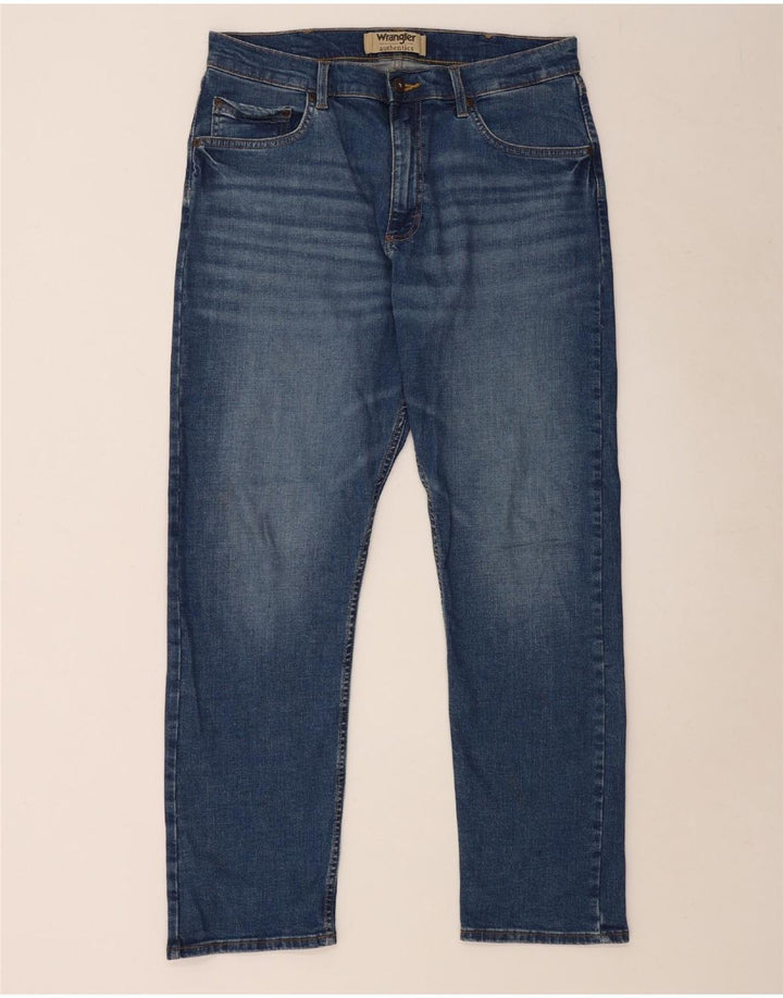 Jeans retos masculinos WRANGLER W34 L30 algodão azul