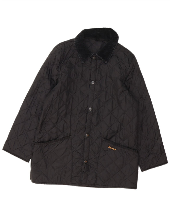 Jaqueta acolchoada feminina Barbour UK 18 XL preta poliamida
