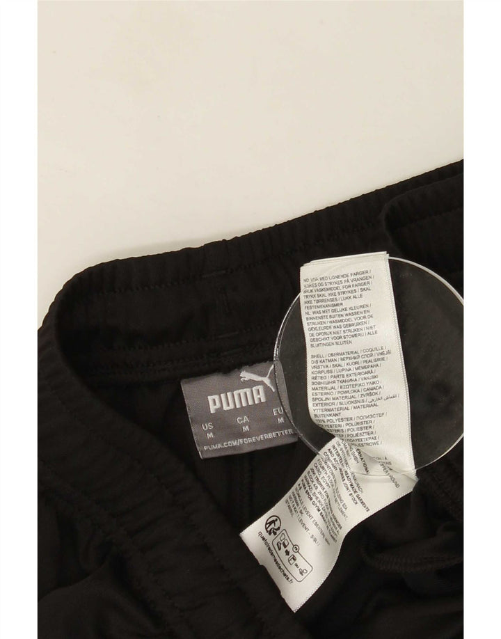Calça de treino masculina Puma médio preto colorblock poliéster