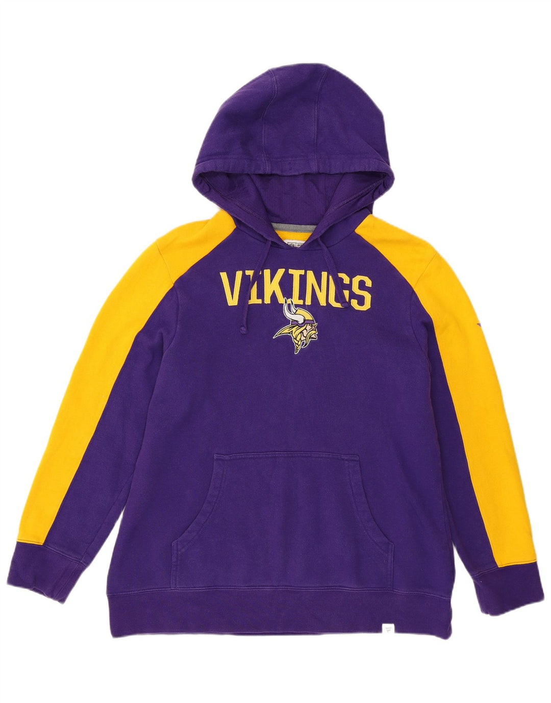 Jumper com capuz NFL Boys Vikings 13-14 anos grande bloco colorido roxo
