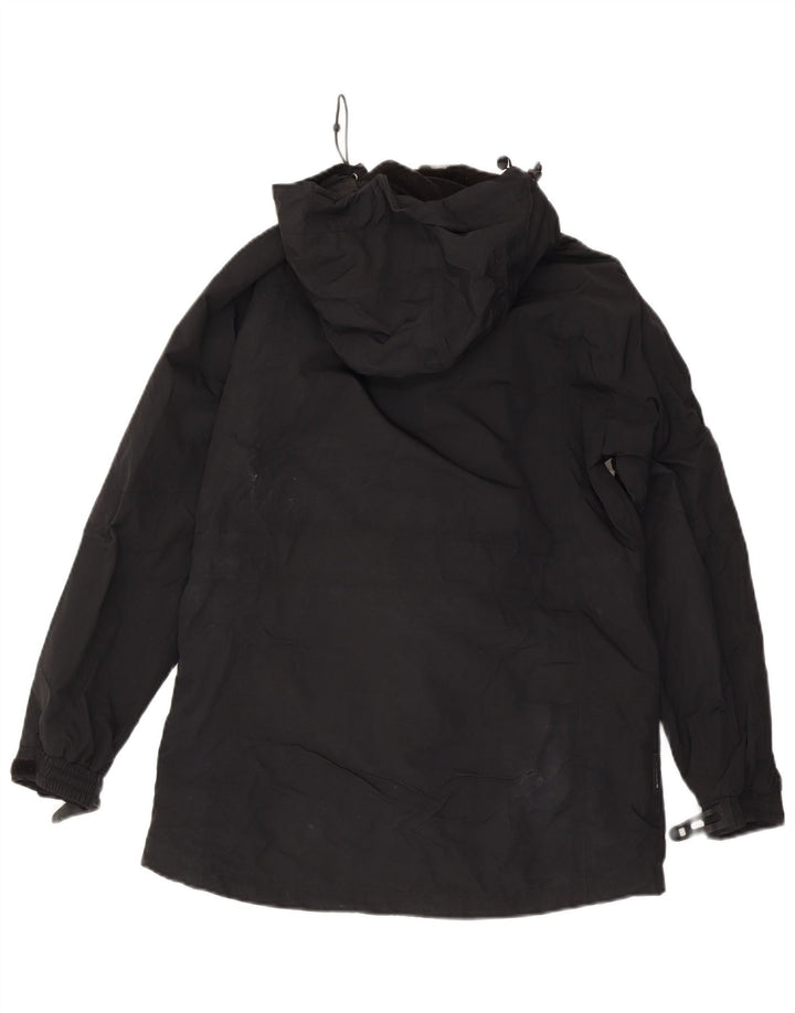 Capa de chuva feminina com capuz Mountain Warehouse UK 12 nylon preto médio