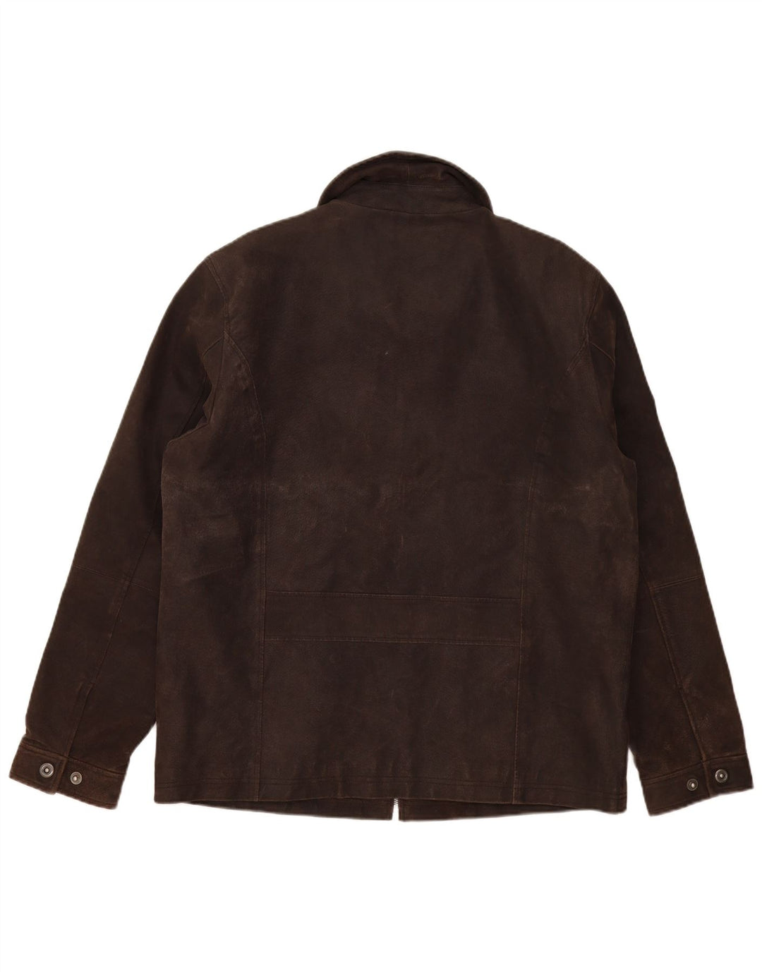 Jaqueta de couro masculina Tom Tailor Reino Unido 40 grande marrom