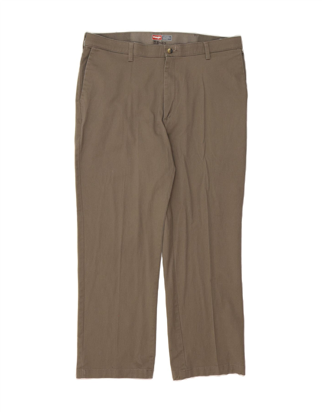 WRANGLER Mens Straight Chino Trousers W38 L30 Grey Cotton Vintage Wrangler and Second-Hand Wrangler from Messina Hembry 