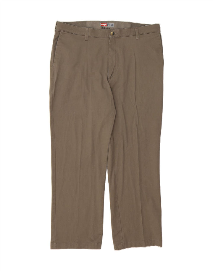 WRANGLER Mens Straight Chino Trousers W38 L30 Grey Cotton Vintage Wrangler and Second-Hand Wrangler from Messina Hembry 