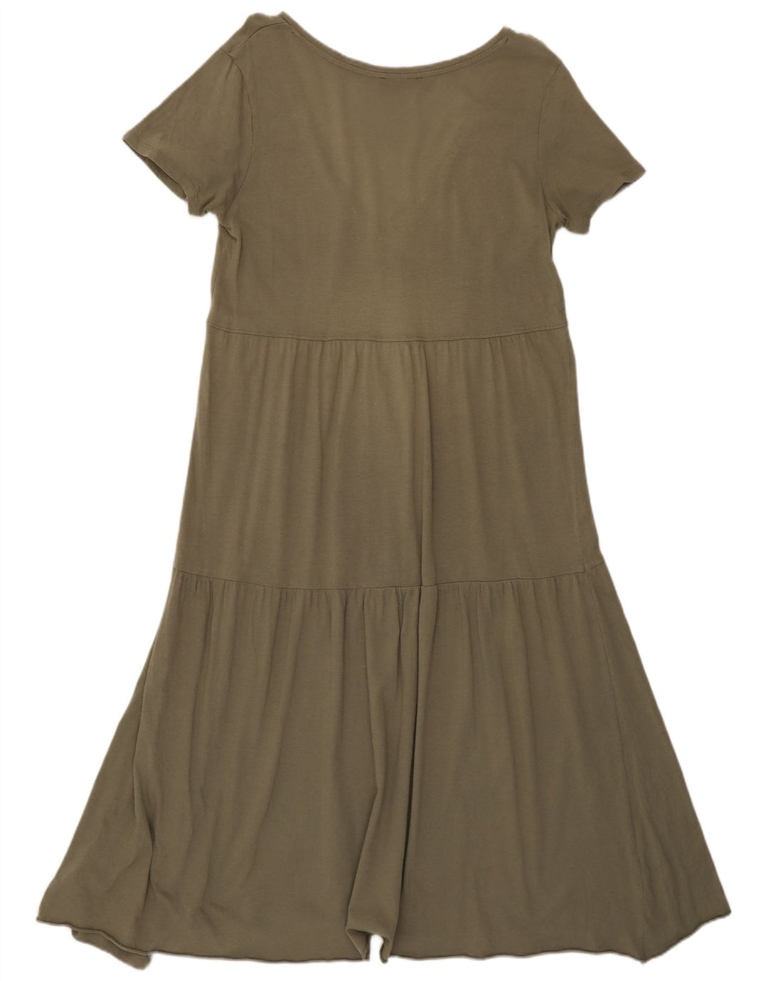 Vestido feminino Zara A-Line UK 10 pequeno cáqui