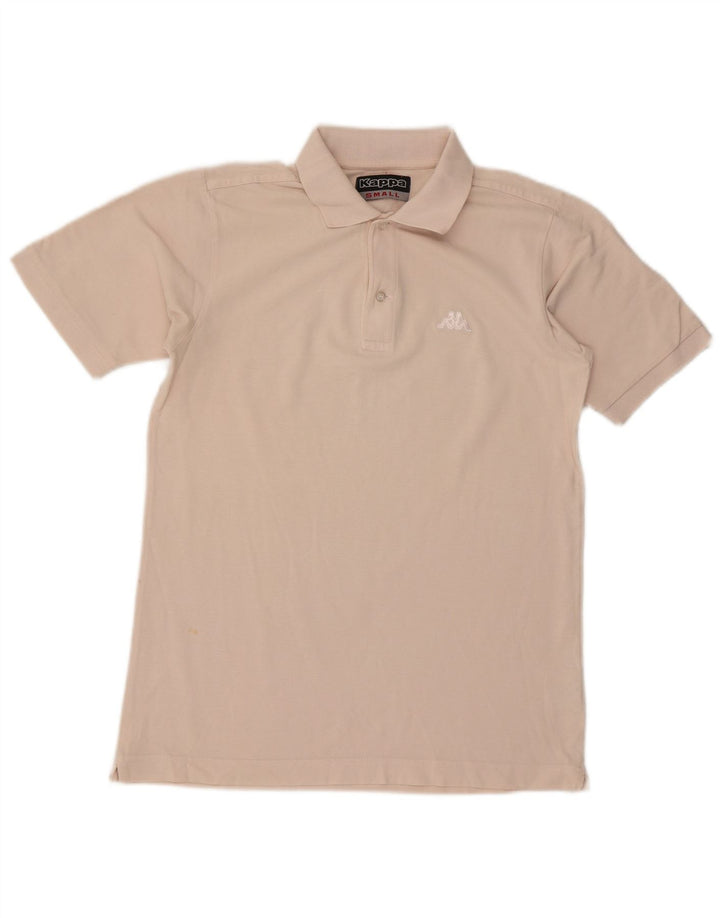 Camisa polo masculina Kappa pequena rosa algodão
