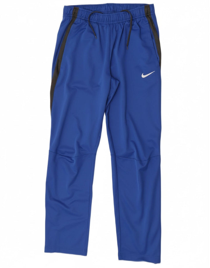 Calça de treino masculina Nike pequena azul colorblock