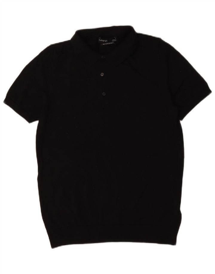 Camisa pólo autograph masculina Marks & Spencer pequena de algodão preto