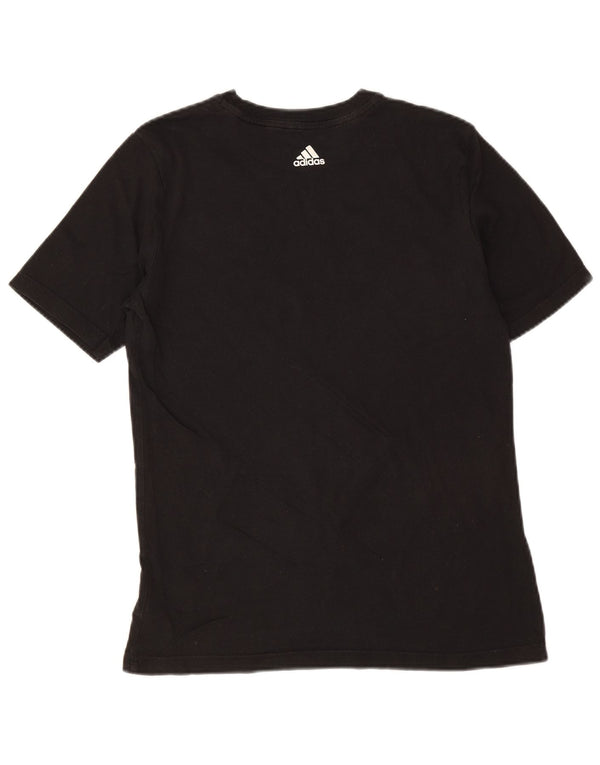 Camiseta Adidas Meninos Graphic Top 13-14 Anos Algodão Preto
