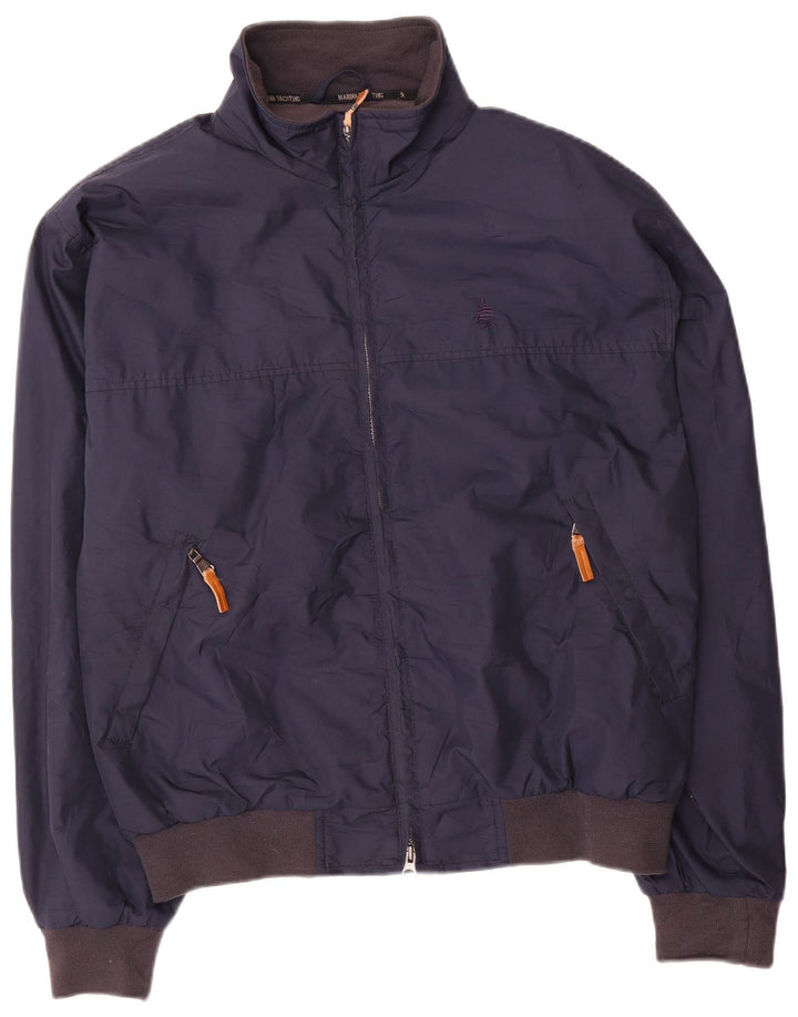 Jaqueta de chuva masculina Marina Yachting IT 50 grande poliéster azul marinho