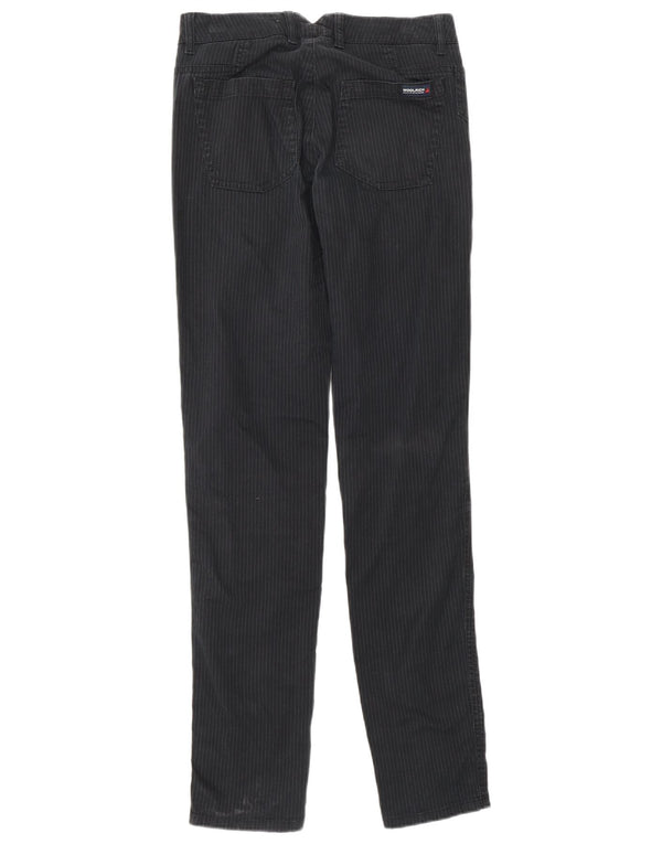 Calça feminina casual slim Woolrich W27 L32 algodão listrado azul marinho