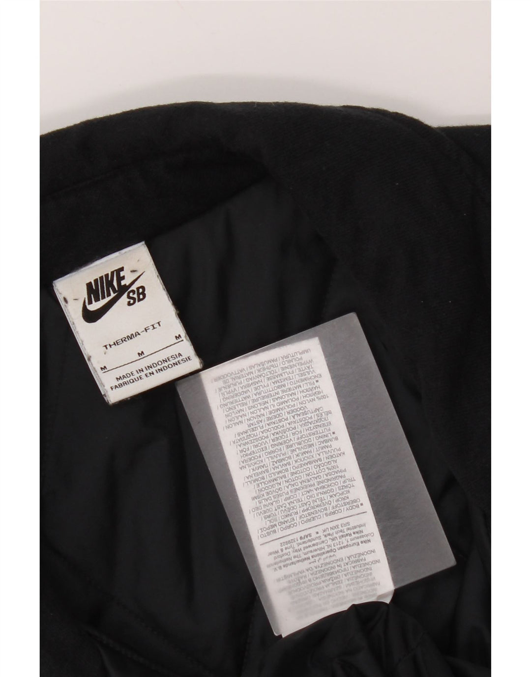 Jaqueta Nike Masculina Therma-Fit Acolchoada UK 38 Médio Algodão Preto