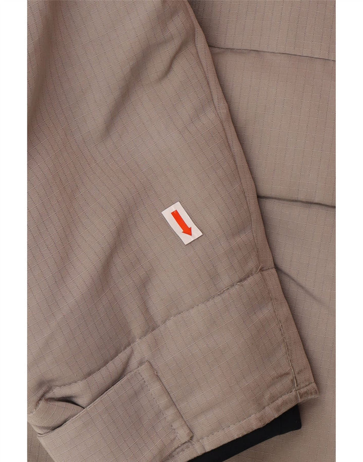 Jaqueta masculina acolchoada com capuz HOLLISTER UK 40 poliéster cinza grande