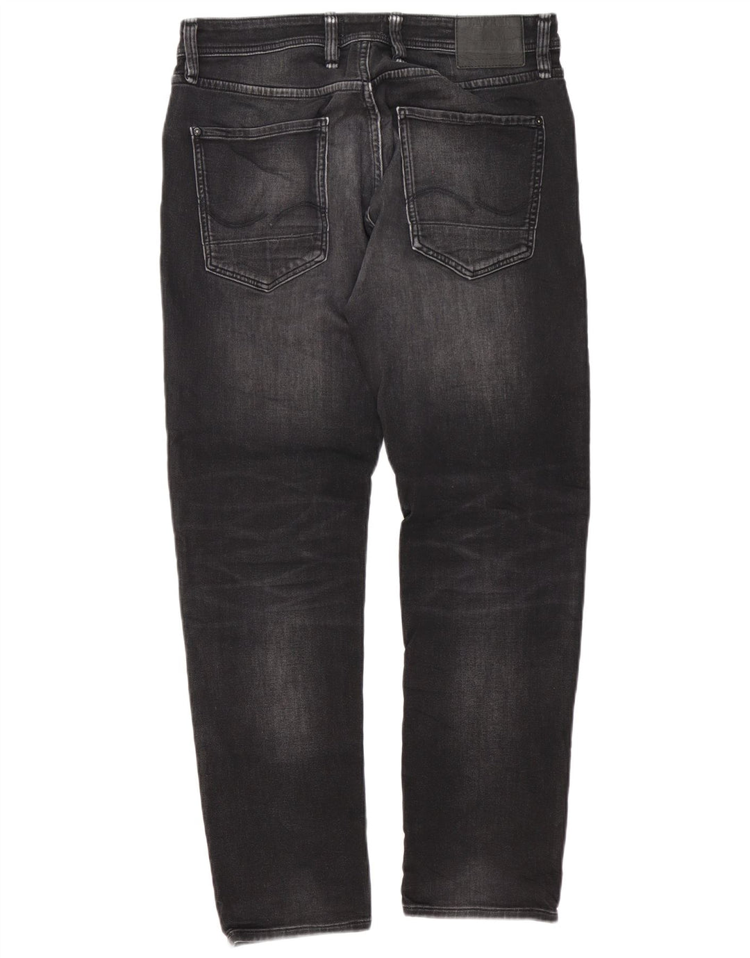 Jack & Jones Masculino Mike Straight Jeans W34 L32 Algodão Cinza