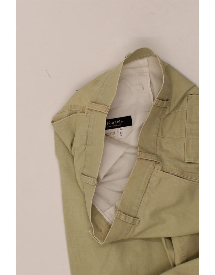 KARTEL Mens Straight Chino Trousers W32 L31 Beige Cotton Vintage Kartel and Second-Hand Kartel from Messina Hembry 