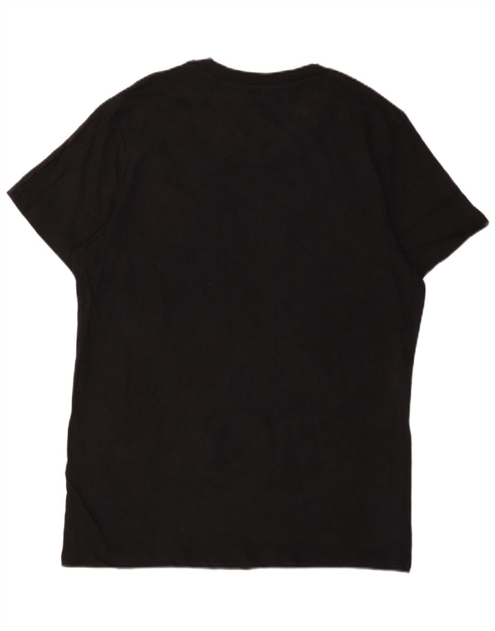 Camiseta masculina JACK & JONES grande algodão preto