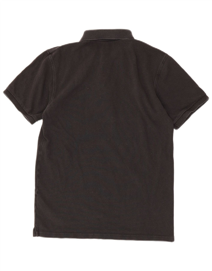 Camisa polo masculina Carhartt pequena de algodão preto