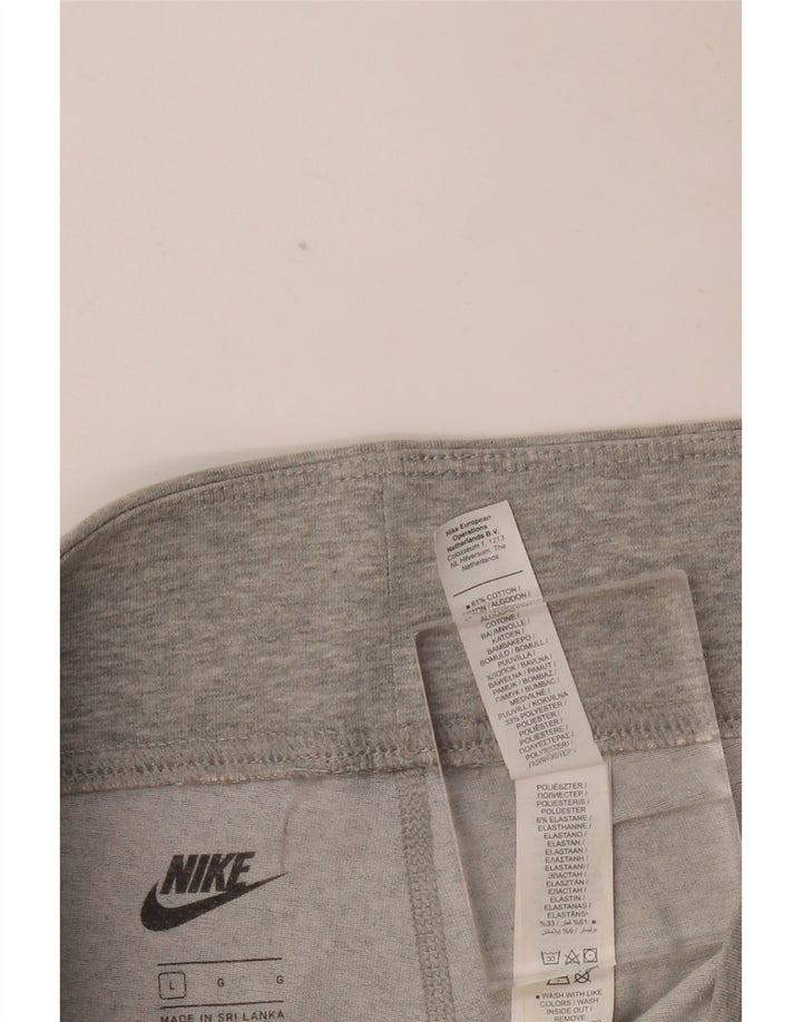 Leggings femininas Nike Graphic UK 14 grandes de algodão cinza