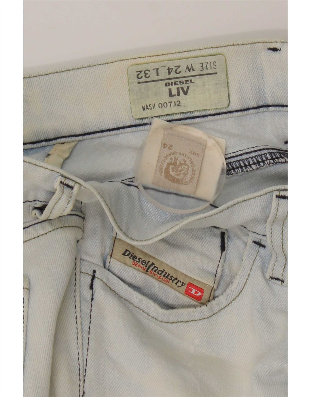 Diesel Feminino Liv Slim Jeans W24 L32 Azul