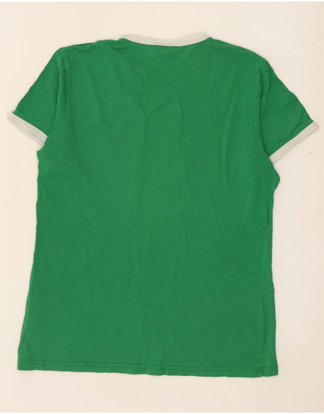 Camiseta masculina Schott com estampa gráfica de algodão verde médio