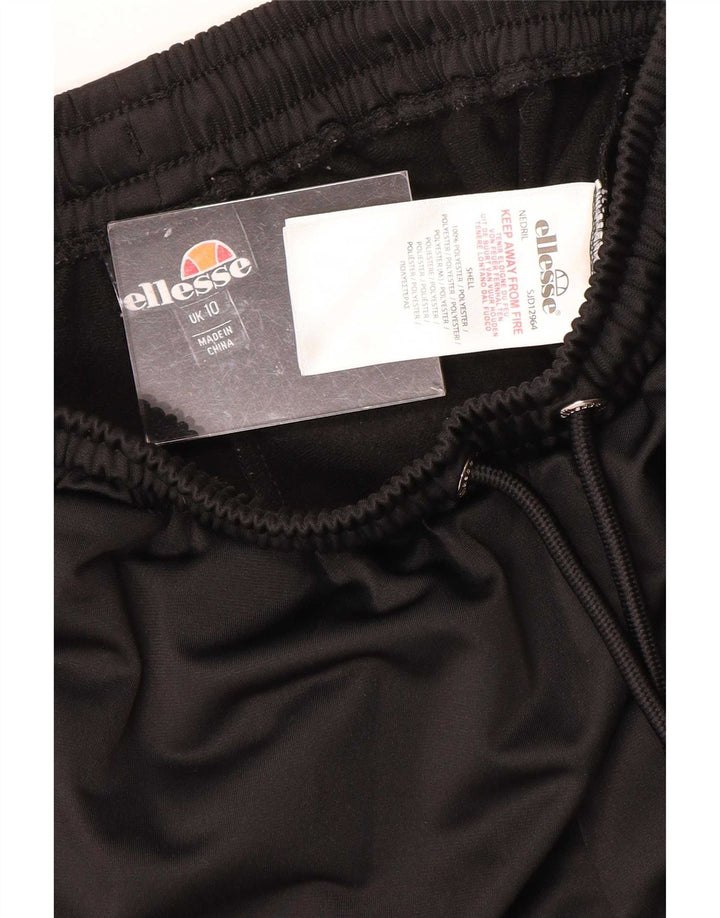 Shorts esportivos femininos Ellesse UK 10 poliéster preto pequeno