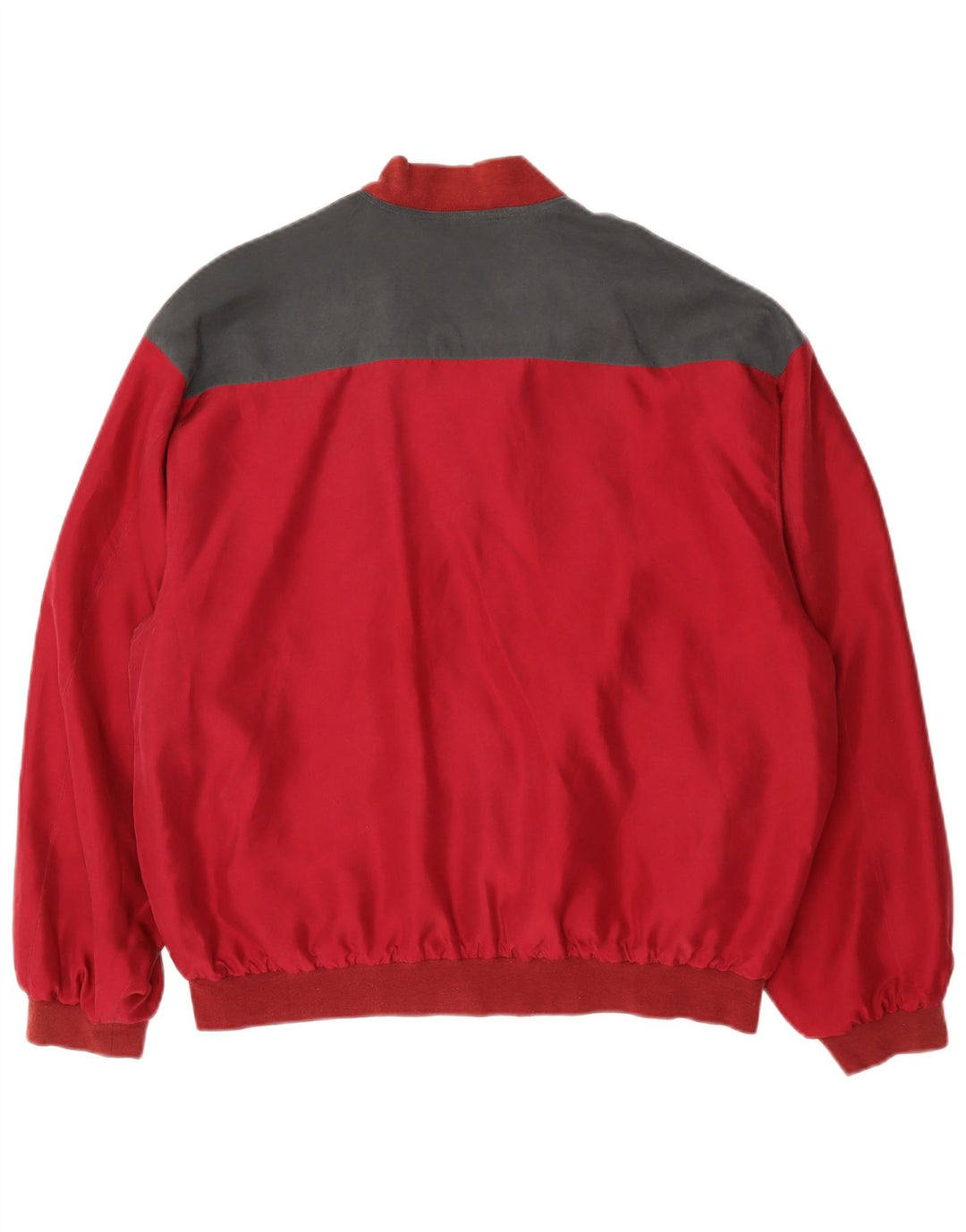 Jaqueta bomber masculina C&A de ajuste solto UE 48/50 médio vermelho argyle/seda diamante