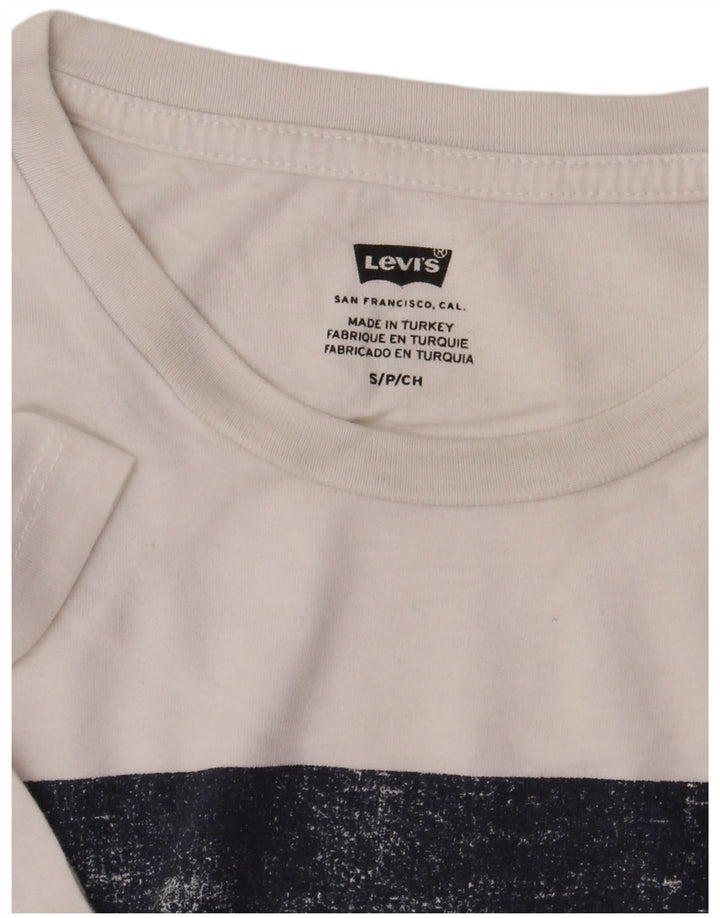 Camiseta masculina gráfica Levi's Top pequeno branco
