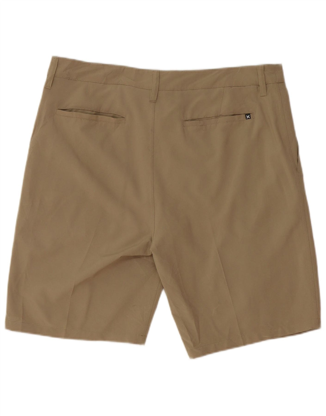 Hurley Mens Chino Shorts W34 Grande Poliéster Cáqui