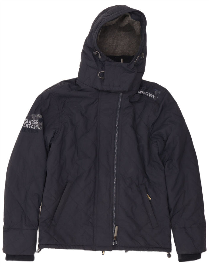 Jaqueta corta-vento feminina SUPERDRY gráfico Reino Unido 14 médio azul marinho