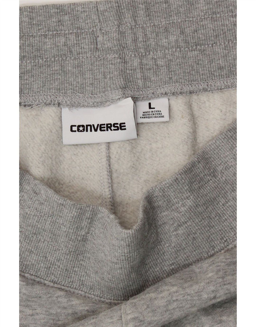 Calça de treino masculina Converse Joggers grande algodão cinza
