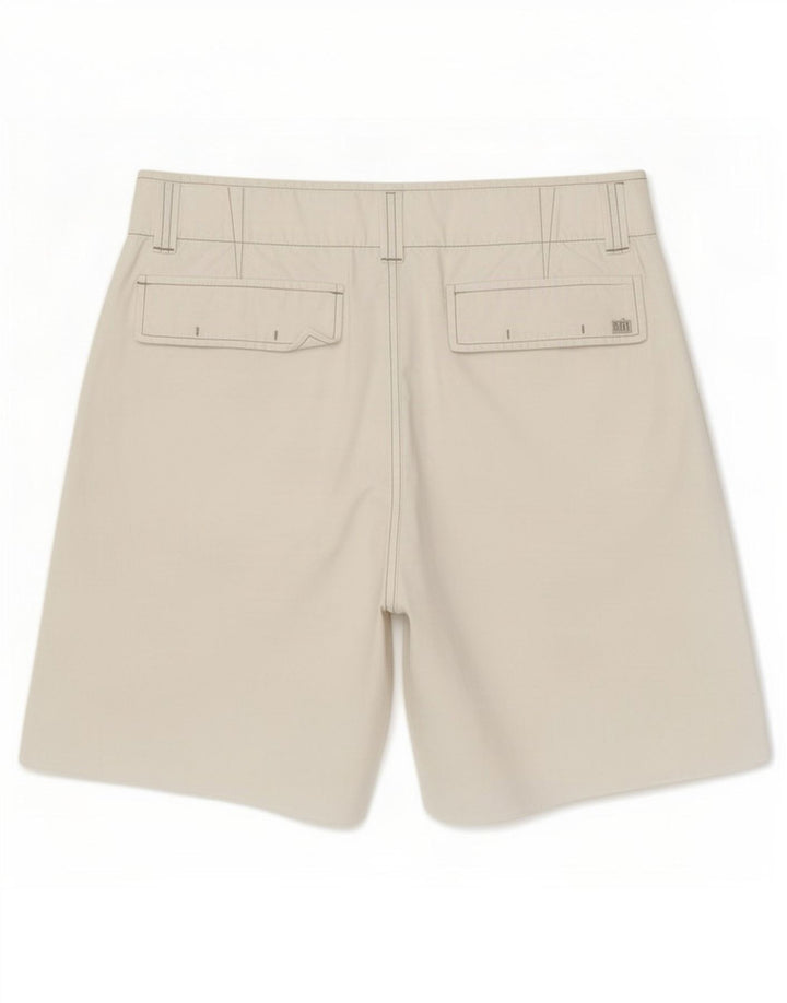 Murphy & Nye Mens Chino Shorts Grande W34 Algodão Branco