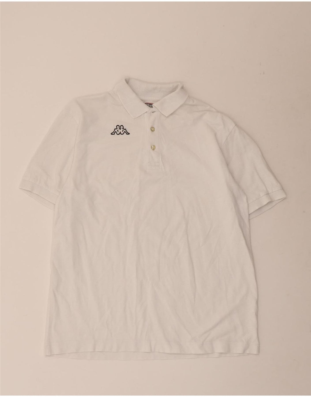 Camisa polo masculina Kappa XL algodão branco