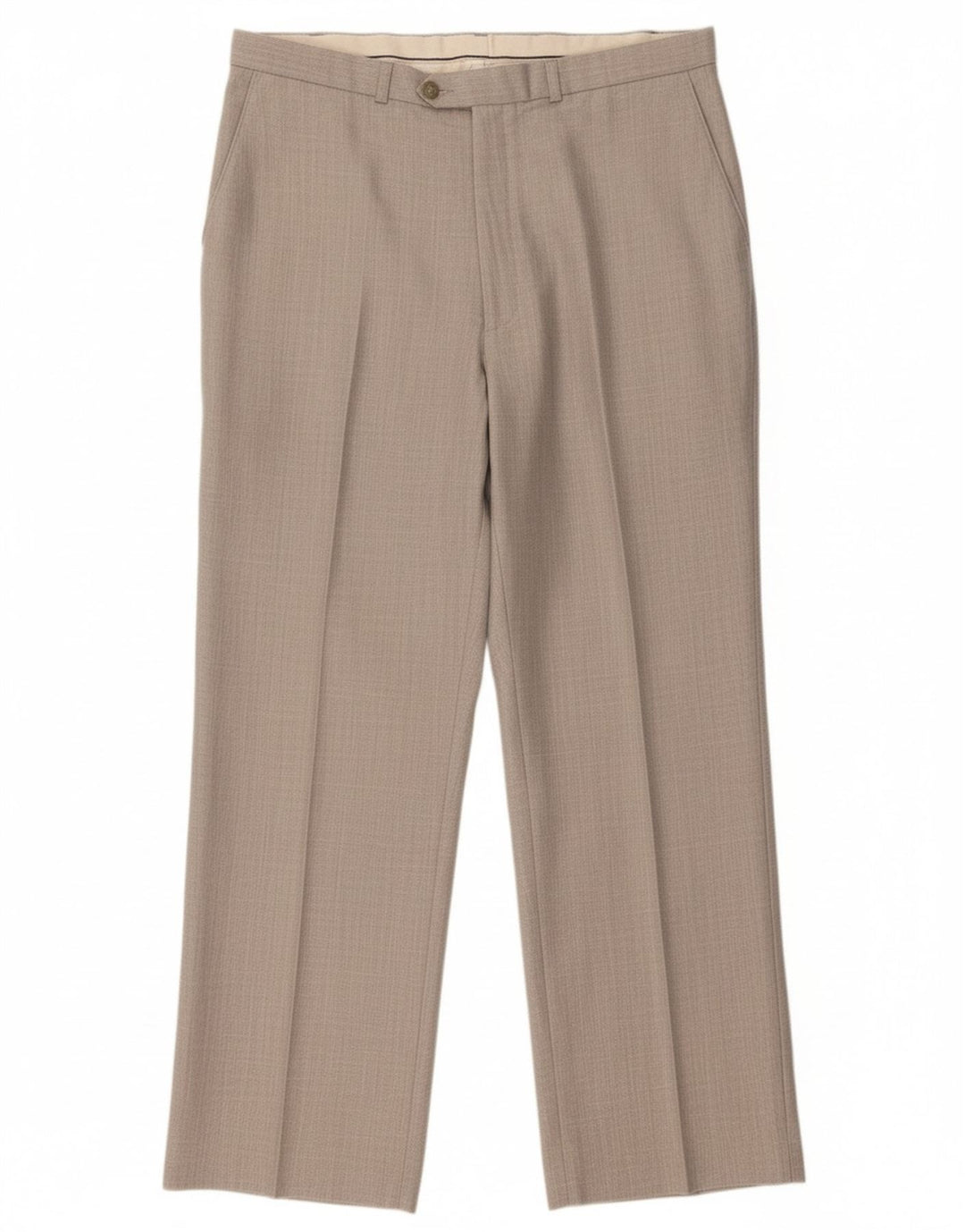 Calça de terno reto masculino ST MICHAEL W42 L29 poliéster cinza