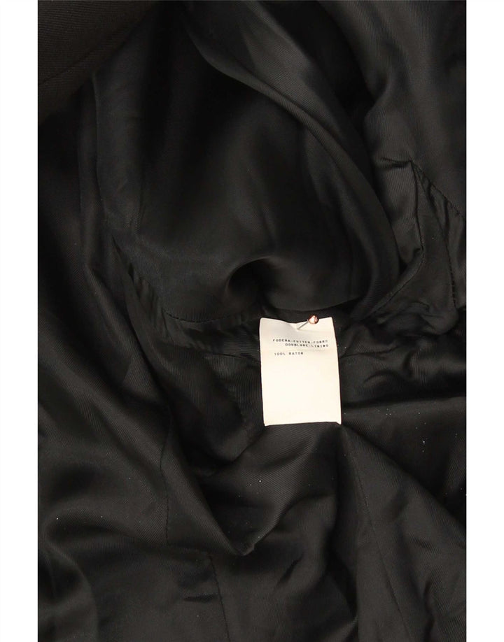 Sobretudo feminino Philosophy Di Alberta Ferretti UK 12 médio preto