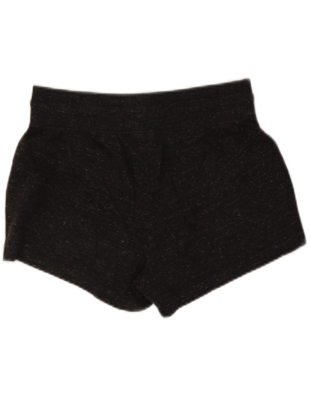 Shorts esportivos femininos Nike UK 12 algodão manchado cinza médio