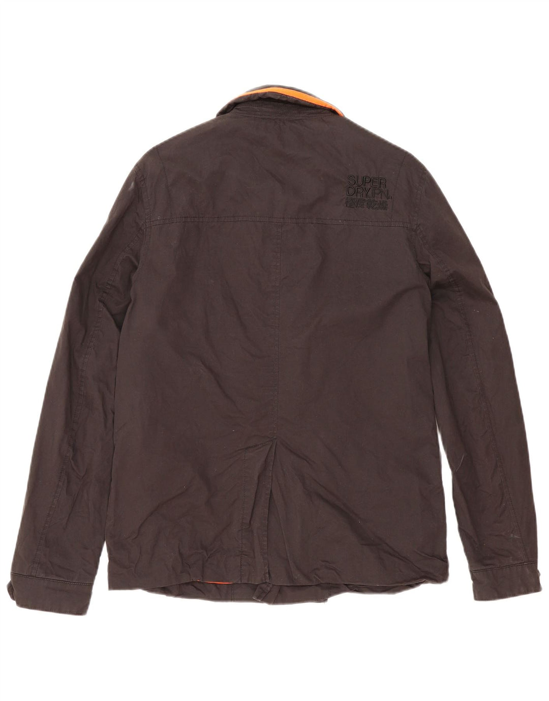 Casaco feminino Superdry Pea UK 16 grande algodão preto