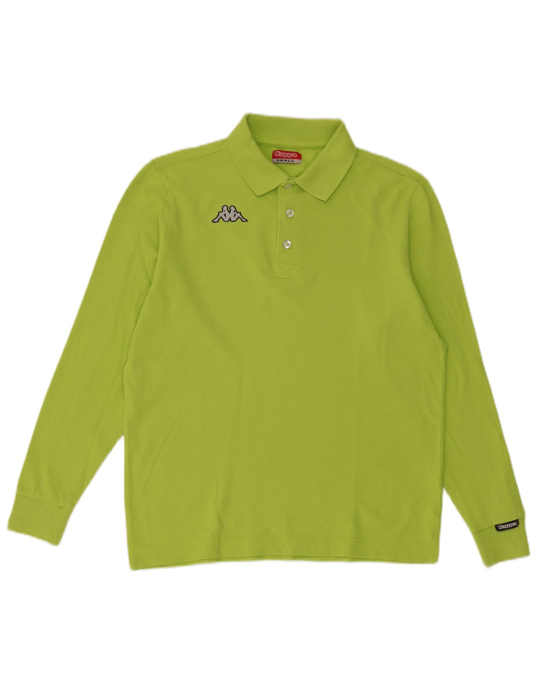Camisa polo masculina de manga comprida Kappa pequena verde