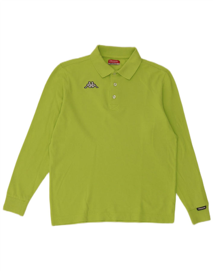Camisa polo masculina de manga comprida Kappa pequena verde