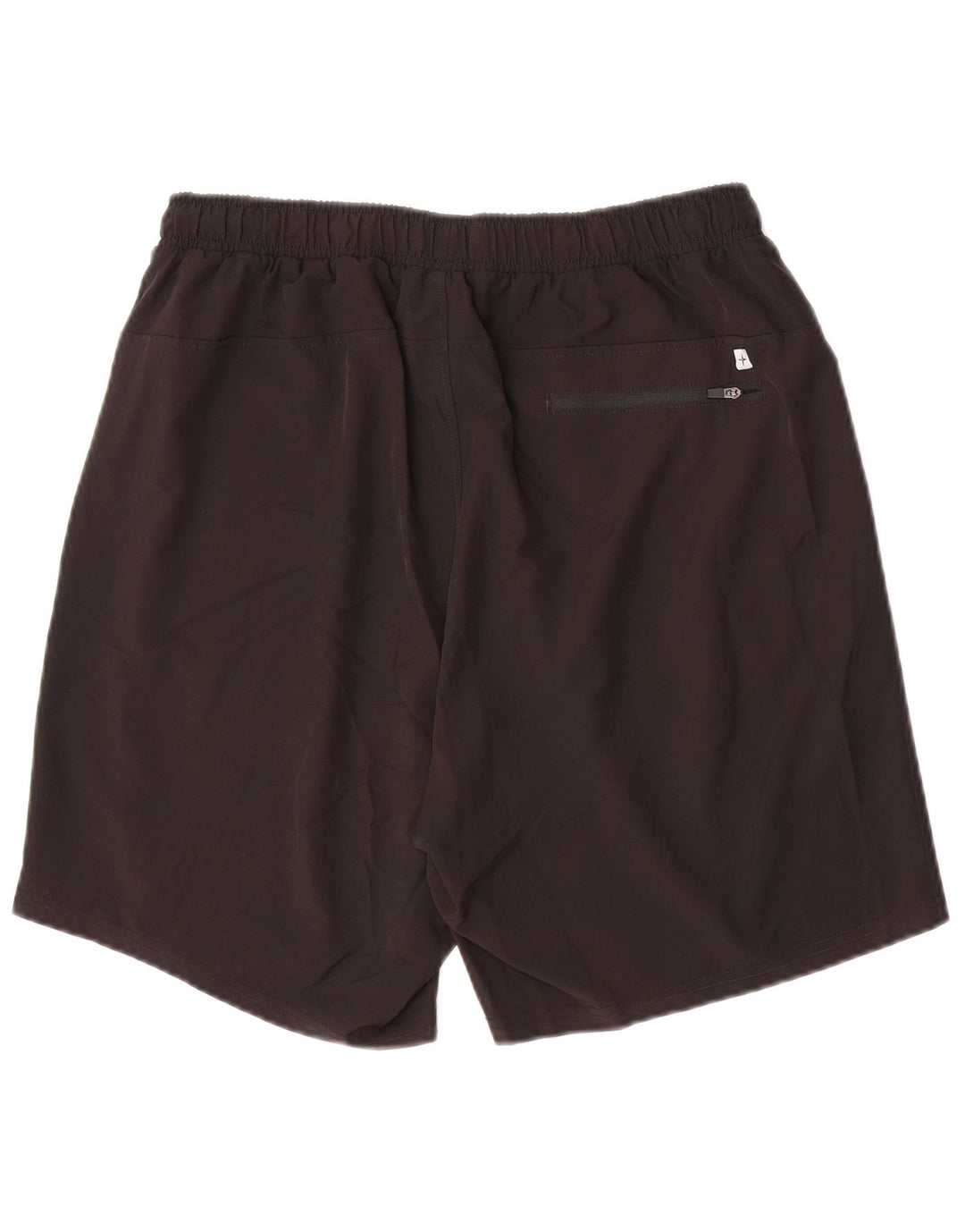Shorts esportivos regulares de ajuste masculino do armazém da montanha grande poliéster preto