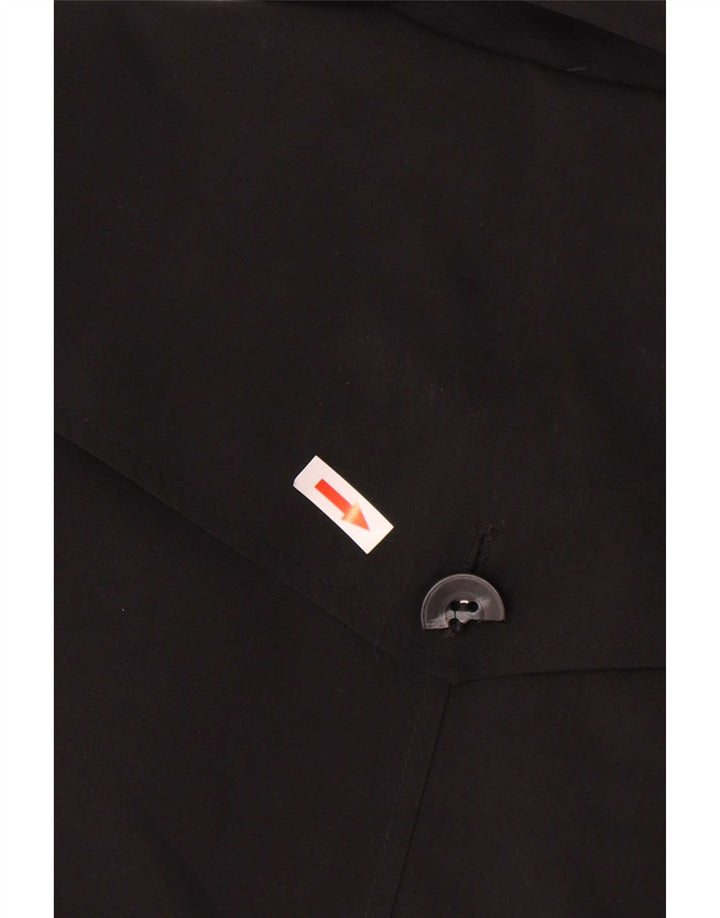 Casaco impermeável feminino Marks & Spencer Reino Unido 12 poliéster preto médio