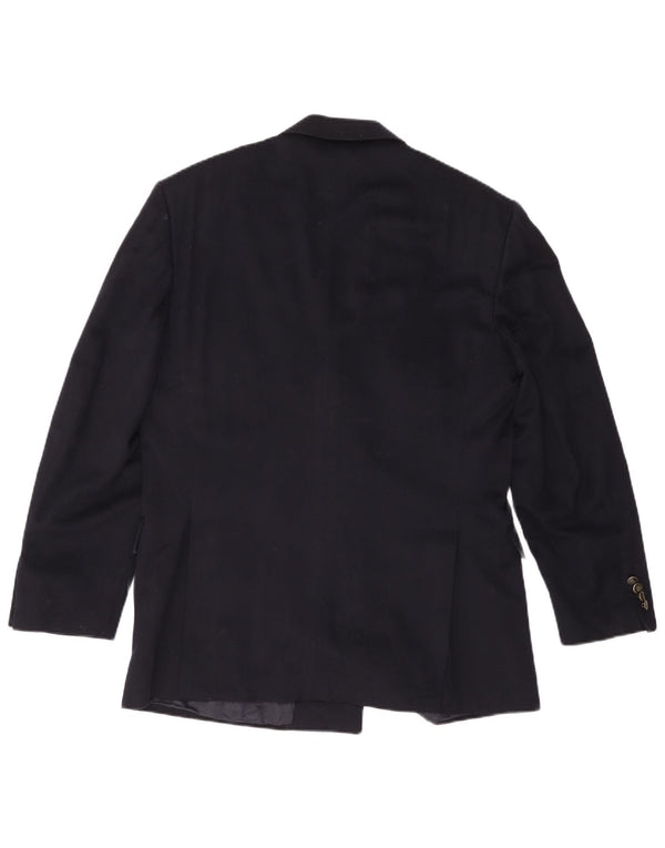 Jaqueta blazer masculina BELVEST com peito duplo IT 52 XL lã azul marinho