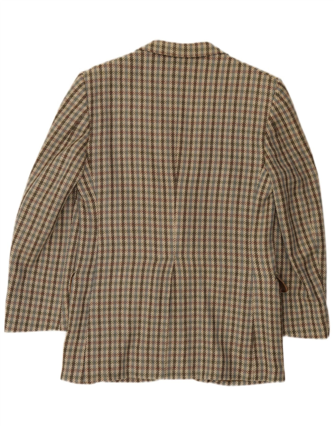 Aquascutum Jaqueta Blazer Masculina com 2 Botões Reino Unido 36 Pequena Caxemira Multicolorida