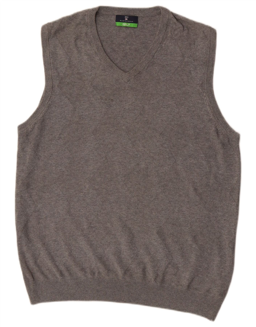 Regata masculina MARKS & SPENCER Blue Harbour Vest UK 38/40 cinza médio
