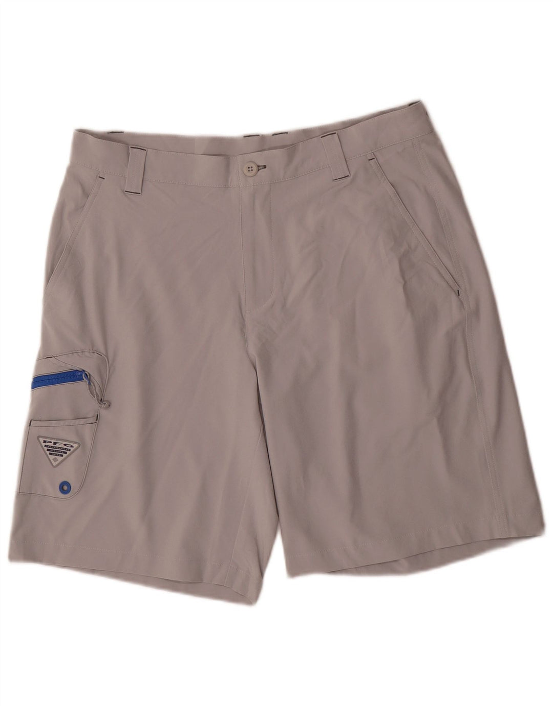 Shorts Columbia Masculino Omni-Shield Cargo W34 Grande Poliéster Cinza